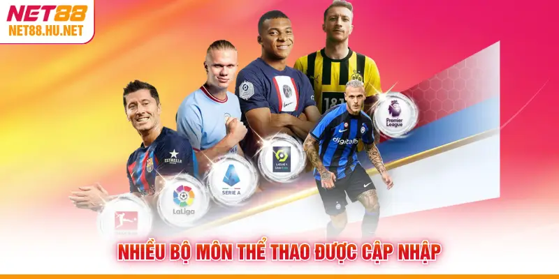 Nhiều bộ môn thể thao được cập nhập